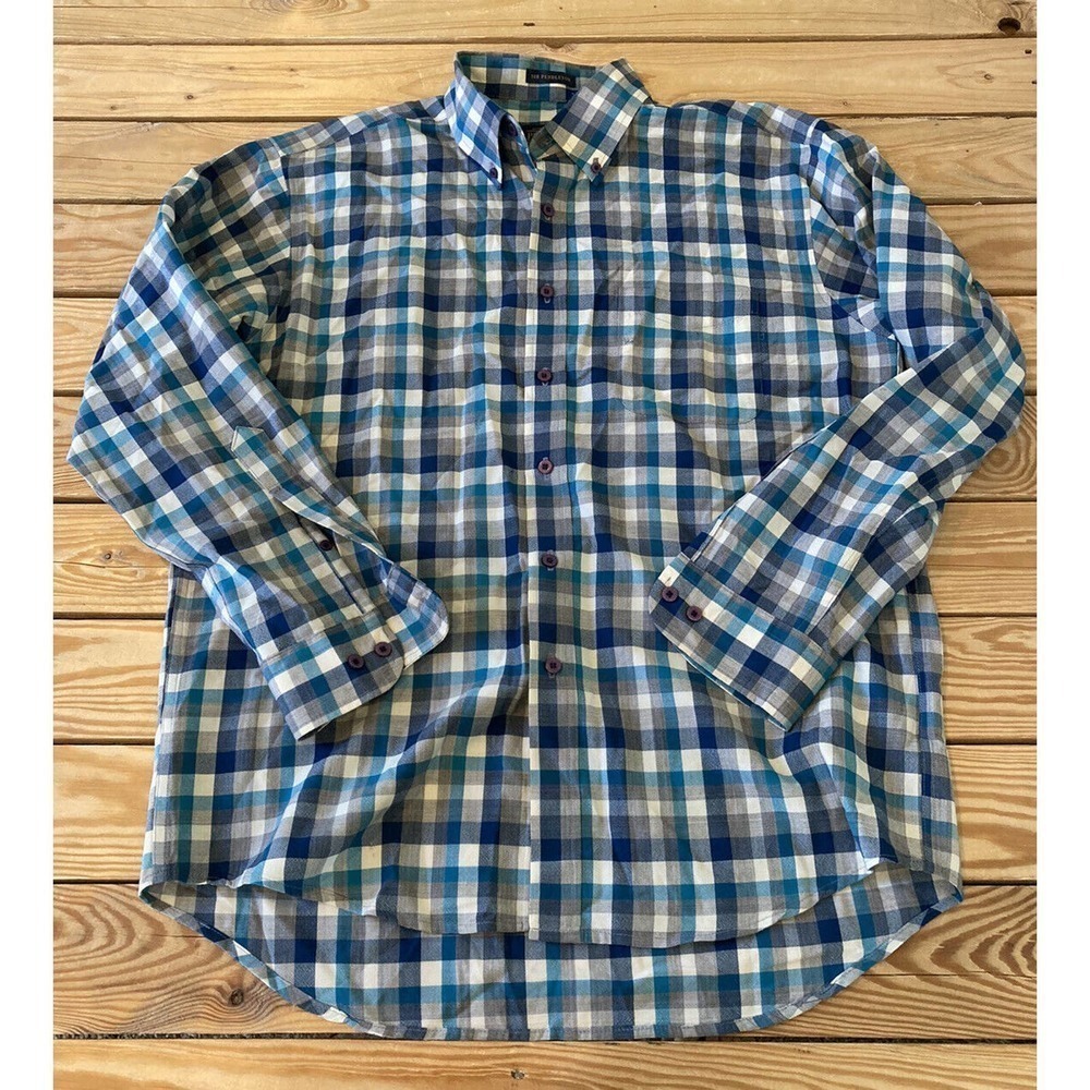 Pendleton Check Button Down Shirt Size Large Men’… - image 1